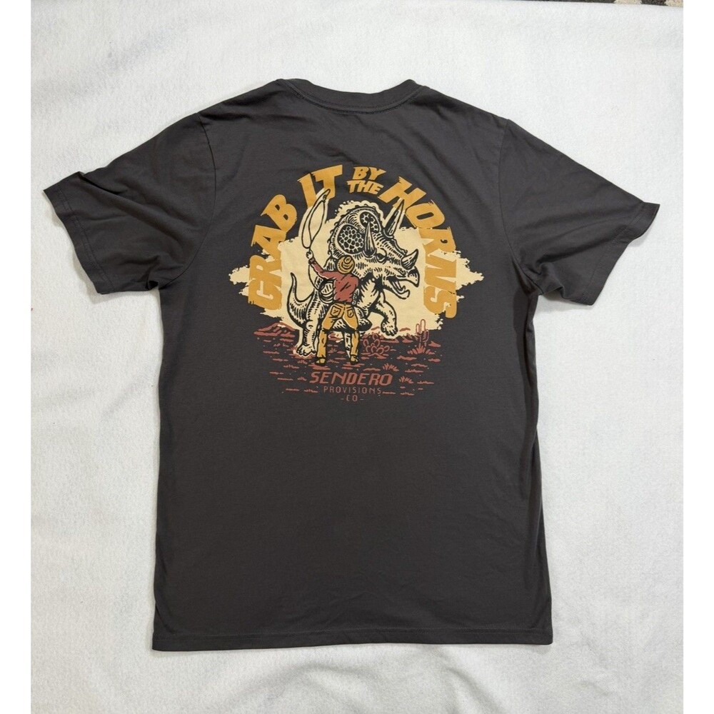 Sendero Provisions Co. Triceratops Graphic T-Shirt Sz M